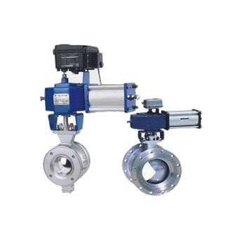 Pneumatic V regulating ball valve