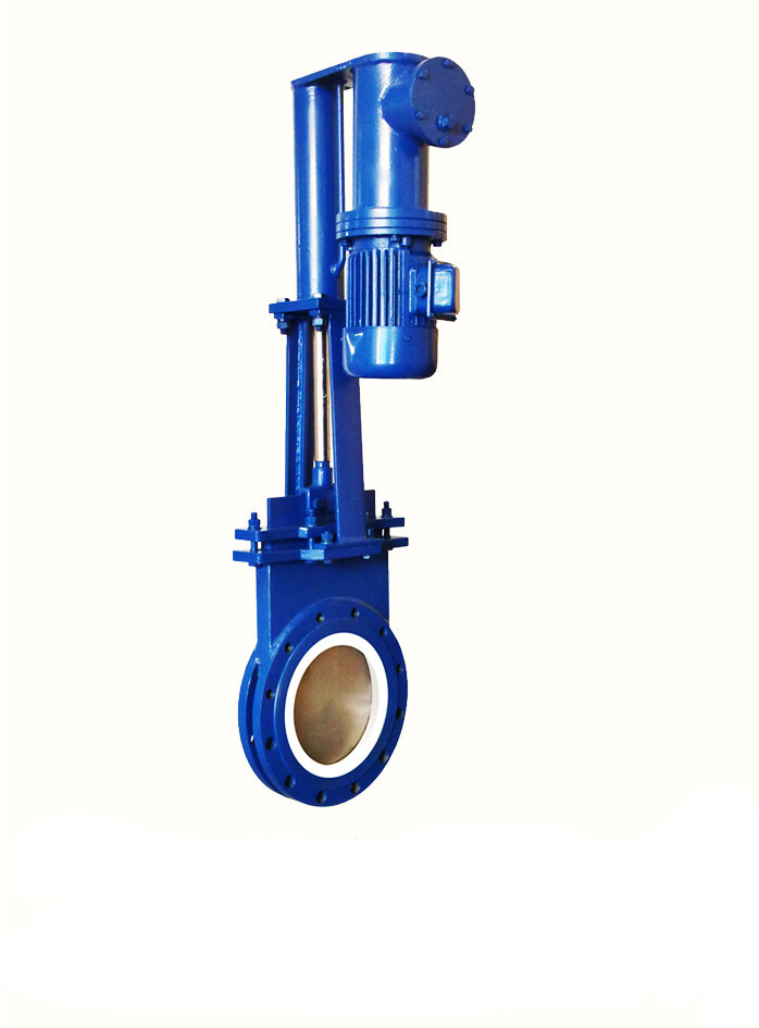 Electro hydraulic lining ceramic knife gate valve