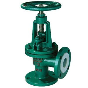 J44F46 lined fluorine Angle Globe Valve